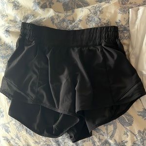 Lululemon Black hotty hot shorts
